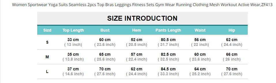 Women Yoga Suits Seamless Bras Leggings Fitness Sets Gym Wear Running Clothing Mesh - KiwisLove