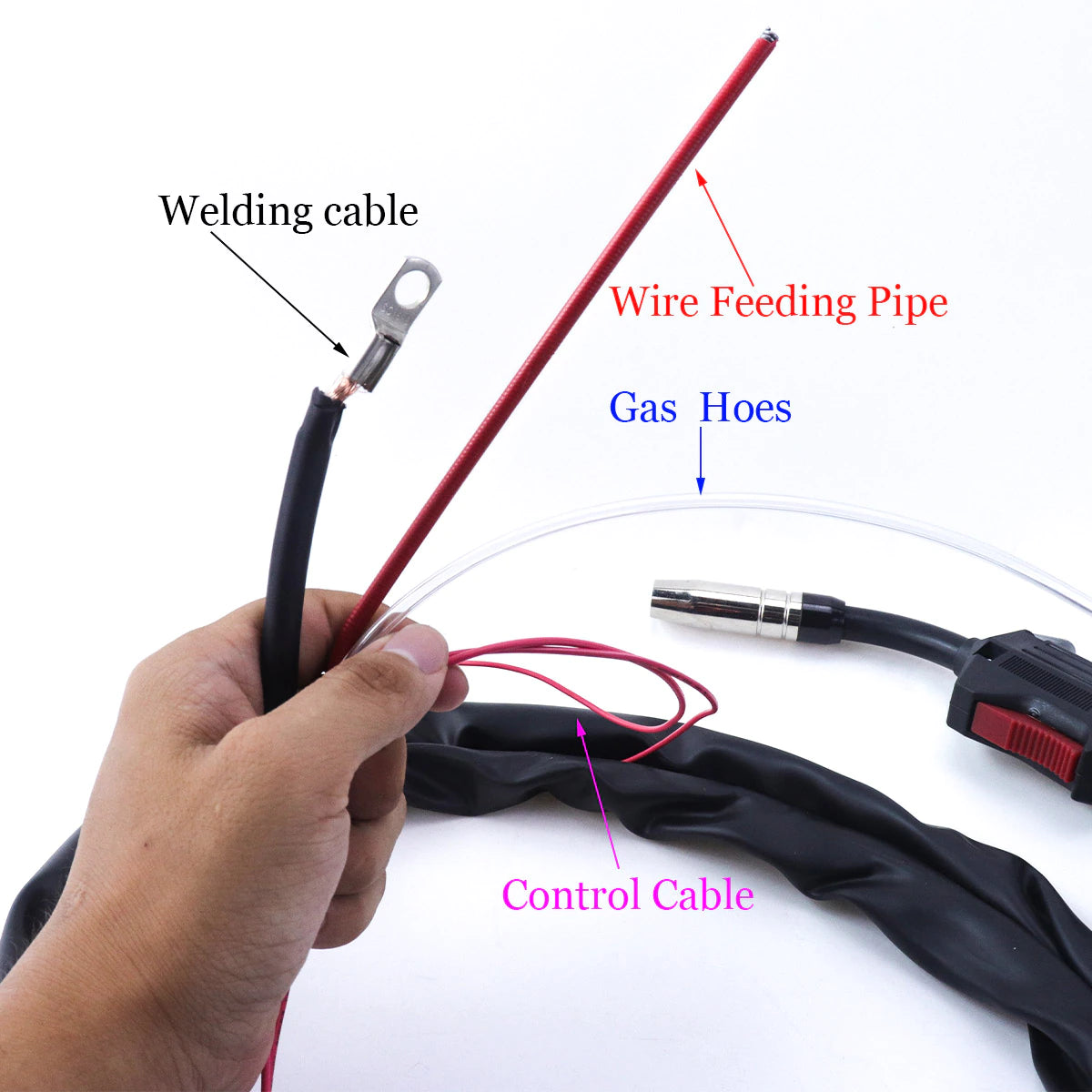 Valve Integrated Solder 14AK MIG Welding Torch MIG Torch MAG Welding Gun - KiwisLove
