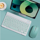 Mini Wireless Keyboard Bluetooth Keyboard  Mouse Keycaps  ipad Phone Tablet Laptop - KiwisLove