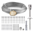 Stainless Steel Cable Trellis Kit for Climbing Plants 24M Rope with 16 Wall Brackets - KiwisLove