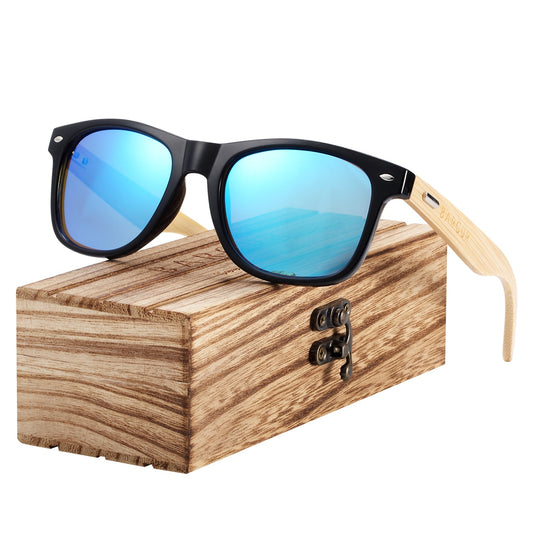 BARCUR Pink Sunglasses Wood Bamboo Sun Glasses Women Fashion Mirror Eyewear Man Brand Designer - KiwisLove