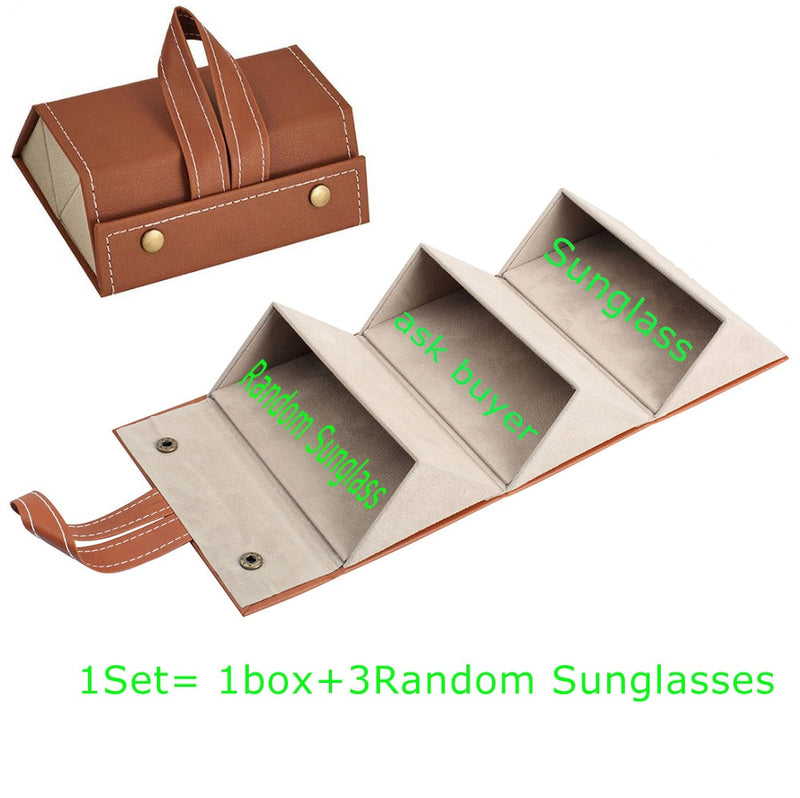 3pcs Sunglasses With 1 Box Random Style Sunglasses Blind Box Gift for friends Ask Sellers for More Pictures if need - KiwisLove