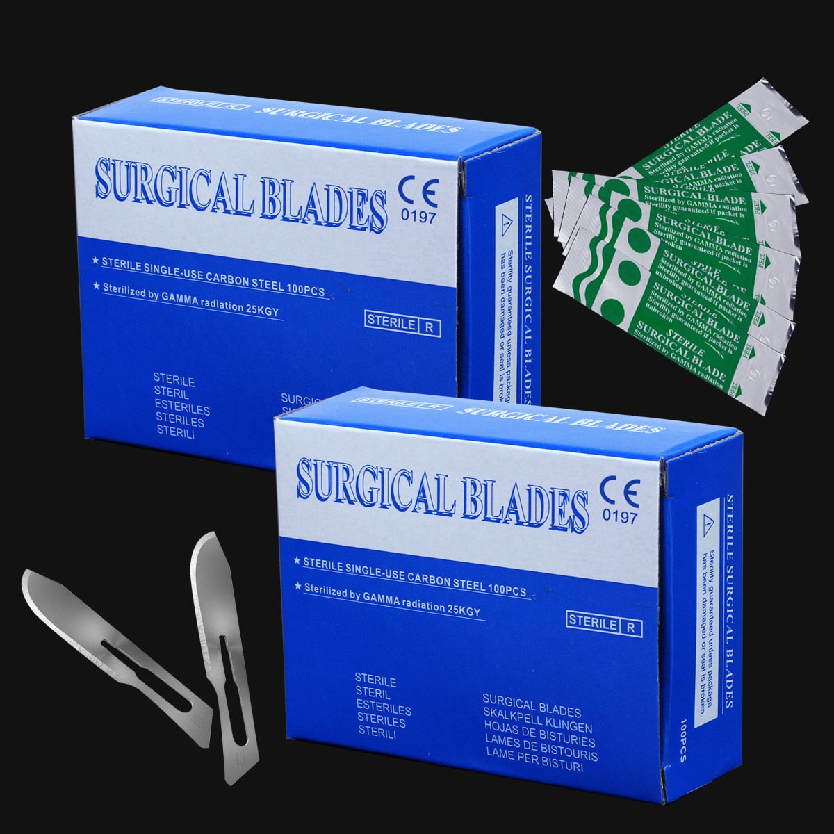 100pcs/Box Scalpel Blades For Dental Medical Stainless Steel Surgical Blade Heathy Beauty Tool - KiwisLove