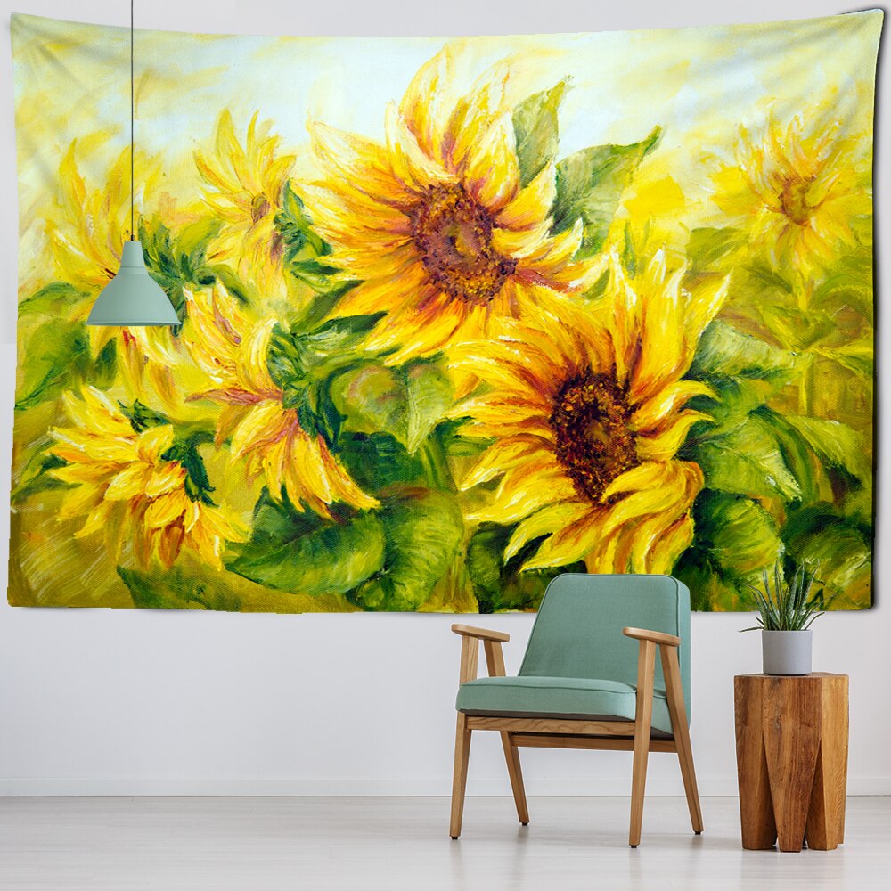 TapestryWallHangingDecorHomeRoomWitchcraftHippieMandalaAstrologyWallpaperBedroomDORMTarot Sun Moon Custom Tapestry Psychedelic - KiwisLove