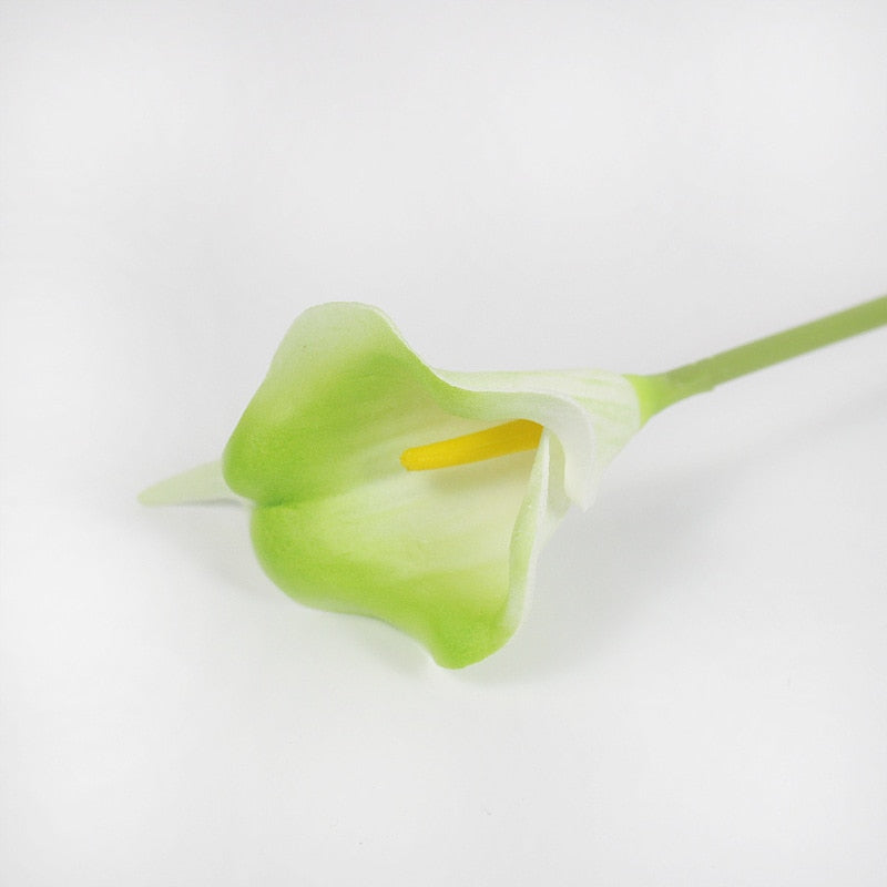 10Pcs PU Artificial Flowers Calla Lily Real Touch Bridal Bouquet High Quality Fake Flower Wedding Home Table Decoration Autumn - KiwisLove