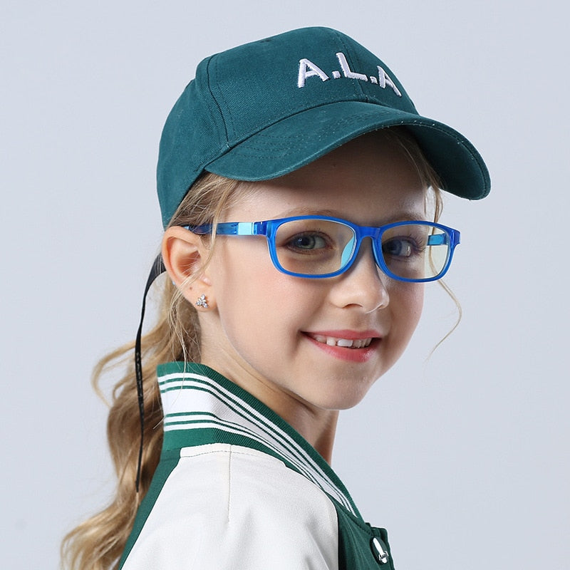 Brand Kids Glasses Anti Computer Blue Laser Fatigue Boys Girls Clear Eyeglasses TR90 Optical Frame Children Eyewear 2008 - KiwisLove