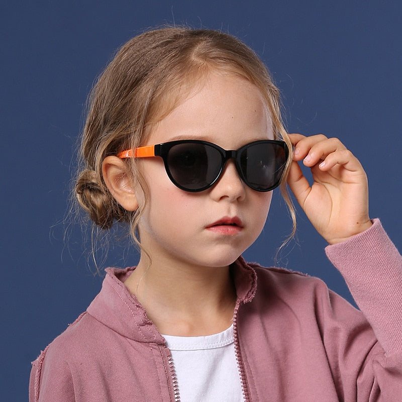 Children Kids Sunglasses Fashion Vintage Boys Girls Baby Sun Glasses UV400 Eyewear Cool Classic Sport Square Polarized Lens 8197 - KiwisLove
