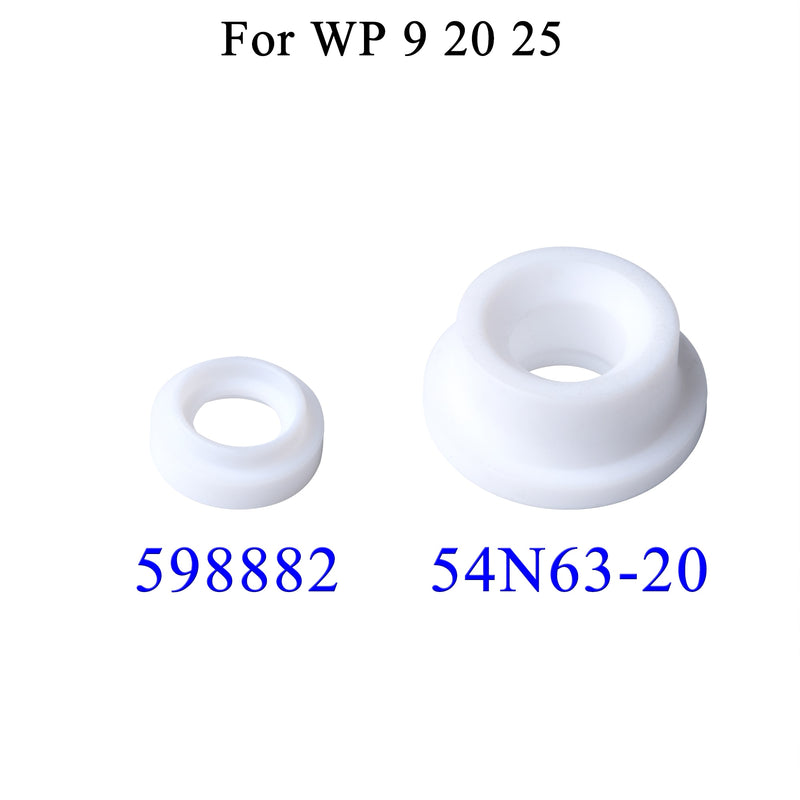 5/10PCs Insulator Cup Gasket 18-7 18CG 18CGG 18CG-20 54N01 598882 54N63 54N63-20 For TIG WP9/17/18/20/26 Welding Torch Kit - KiwisLove