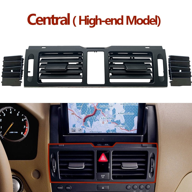 LHD RHD W204 Air Conditioner AC Vent Grille Outlet Cover Panel For Mercedes Benz C Class C200 C220 C230 C260 C300 C350 2007-2011 - KiwisLove