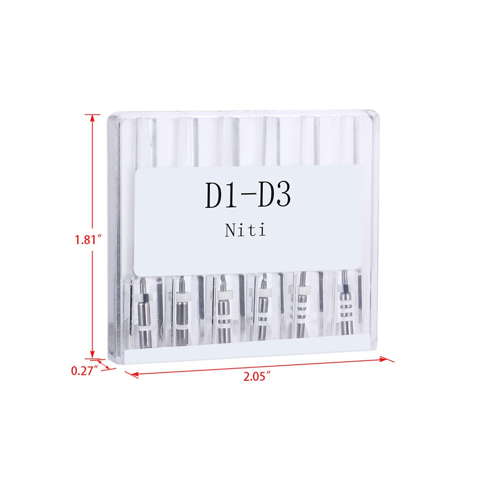 6pcs/Pack AZDENT Dental Retreatment Engine Root Canal NiTi File D1-D3 - KiwisLove