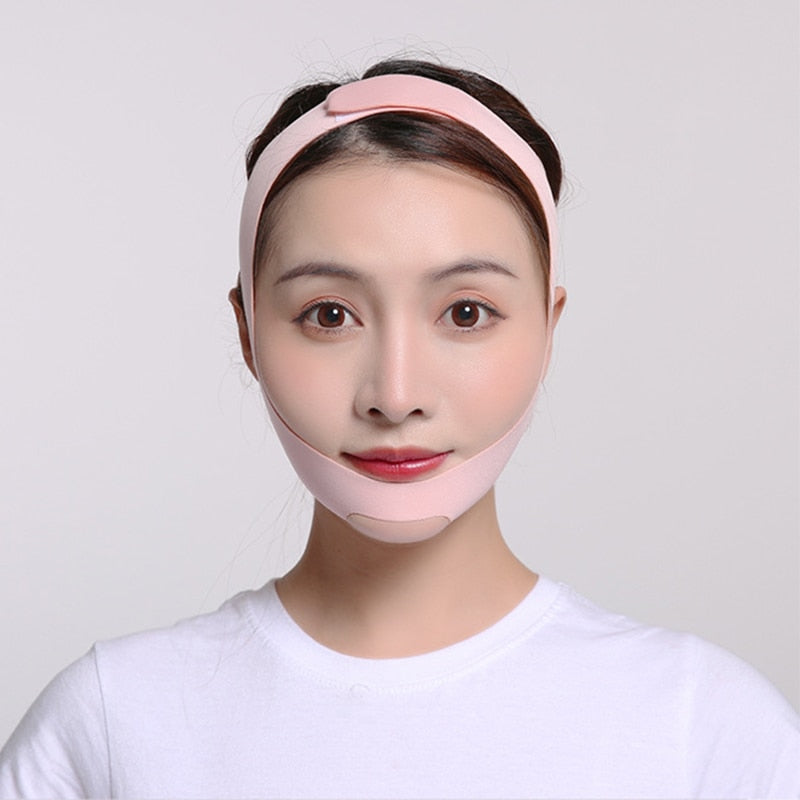 No Trace Anti Snore Stop Snoring Chin Strap Belt Anti Apnea Jaw Solution Sleep Support Apnea Belt Sleeping Care Tool Face Lift - KiwisLove