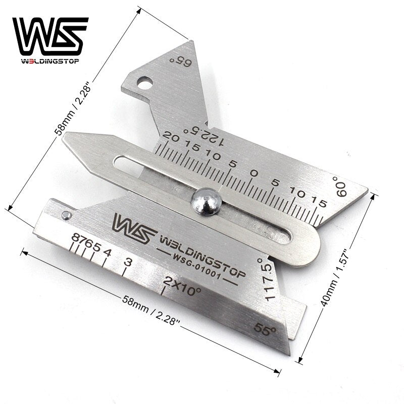 HJC30 Welding gauge inspection multi-function Weld seam Gage pit test ulnar ruler - KiwisLove