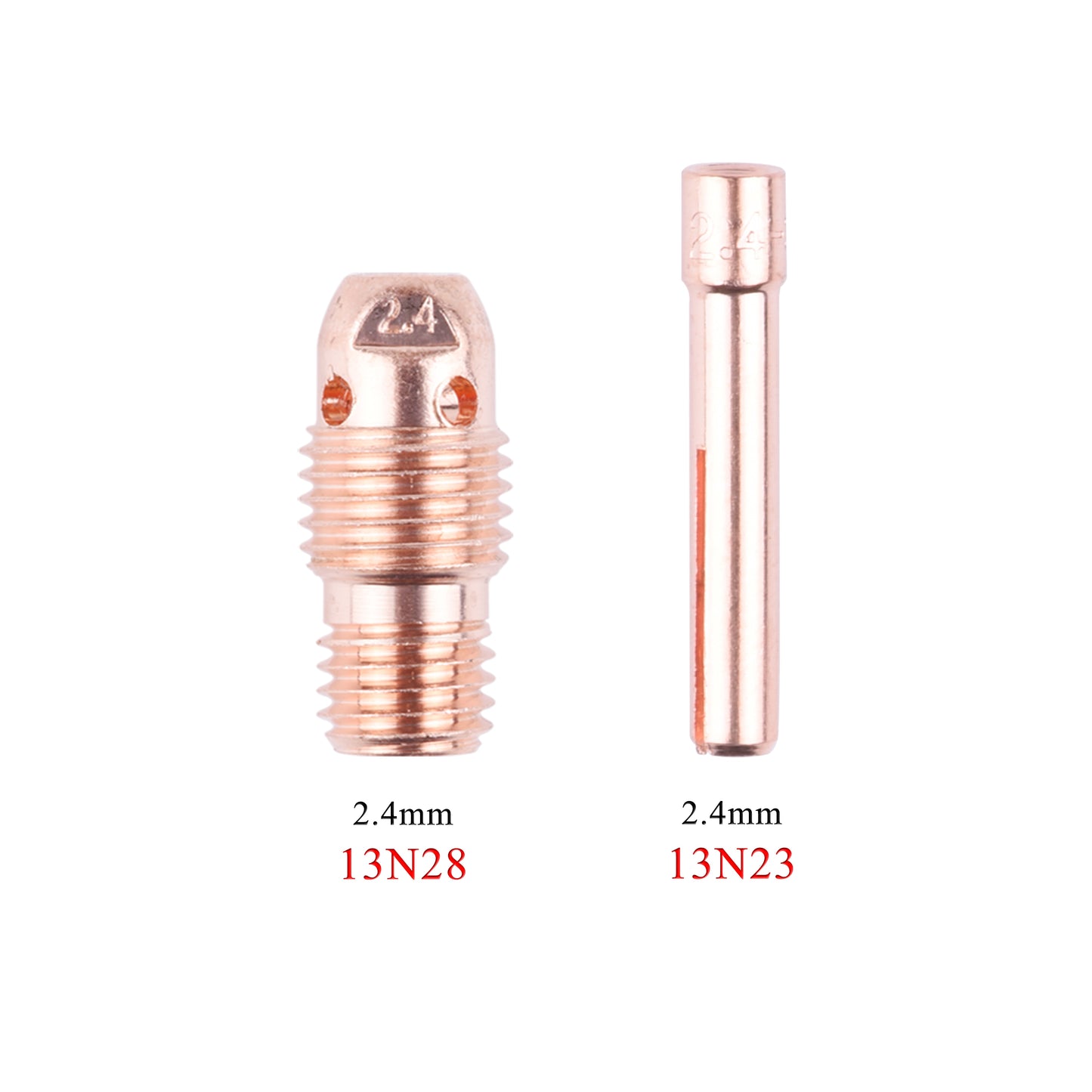 10 to 20Pcs 1.0/1.6/2.4/3.2mm TIG Collet And Collet Body 13N21 13N22 13N23 13N24 13N26 13N27 13N28 13N29 For TIG WP9 20 25 Torch - KiwisLove