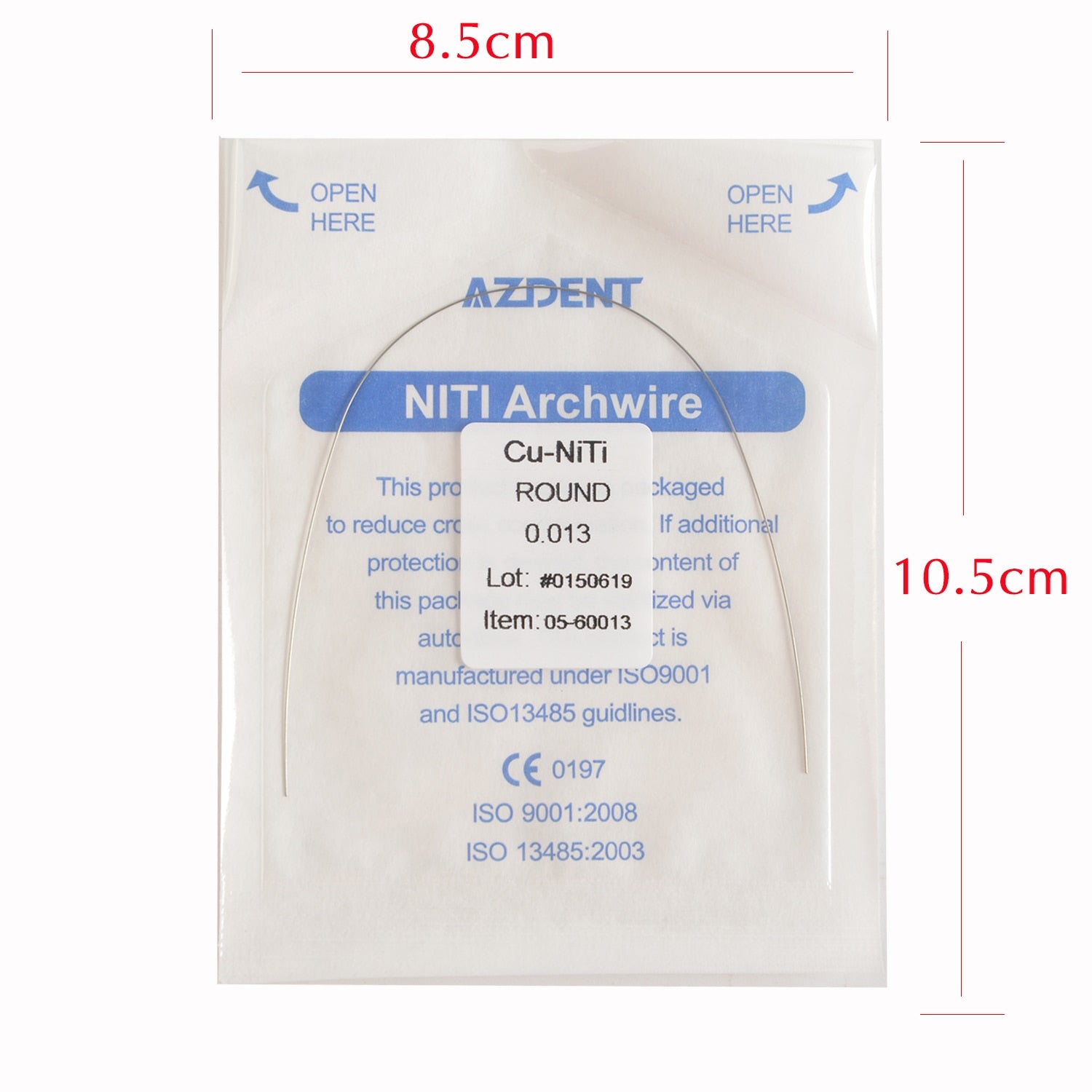 AZDENT Dental Orthodontic Copper Nickel-Titanium Arch Wires Cu NiTi Archwire Ovoid Form Rectangular / Round Dentist Tools - KiwisLove