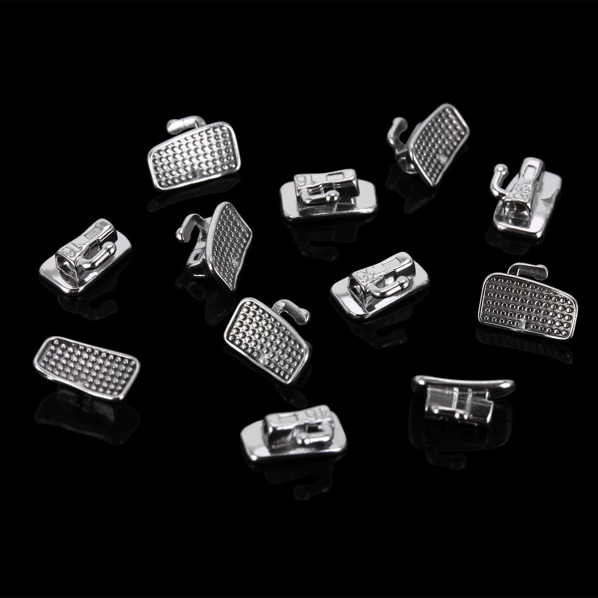 4Pcs/Set  20Sets=80Pcs AZDENT Dental Orthodontic Buccal Tubes 1st Molar Bondable Monoblock Non-Convertible Single Roth MBT 0.022 - KiwisLove