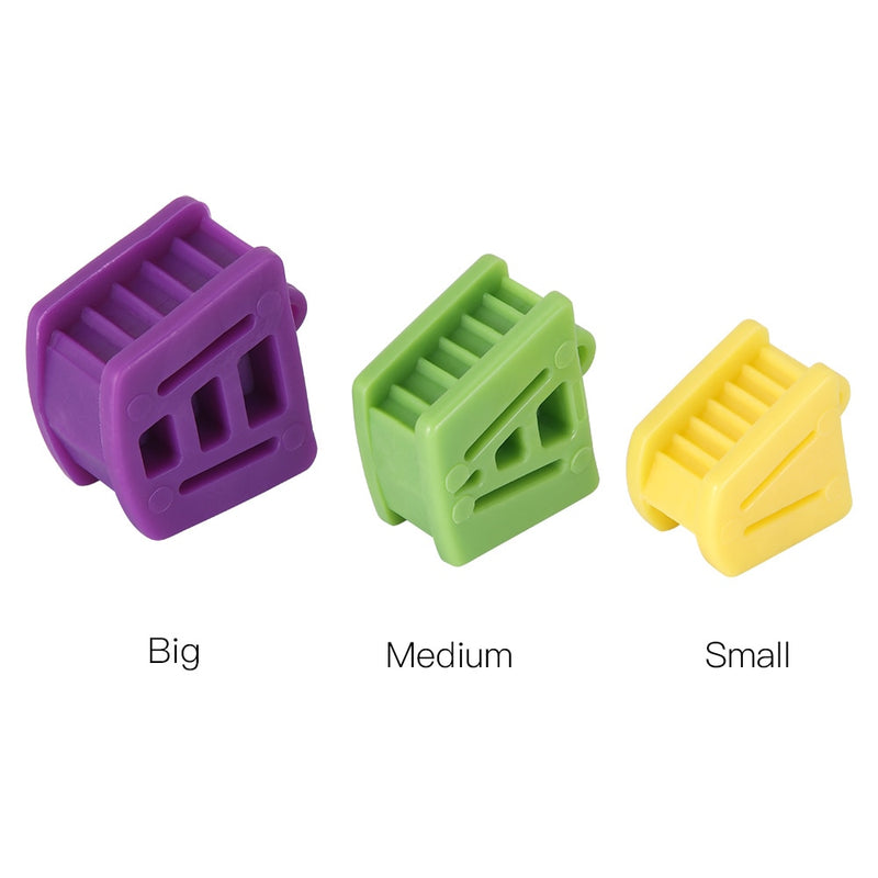 3 Pcs/S/ M/ L Dental Mouth Opener Occlusal Pad Teeth Prop Bite Rubber Retractor Latex - KiwisLove