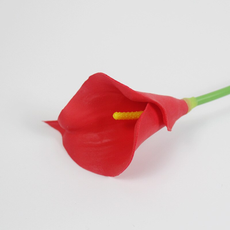 10Pcs PU Artificial Flowers Calla Lily Real Touch Bridal Bouquet High Quality Fake Flower Wedding Home Table Decoration Autumn - KiwisLove