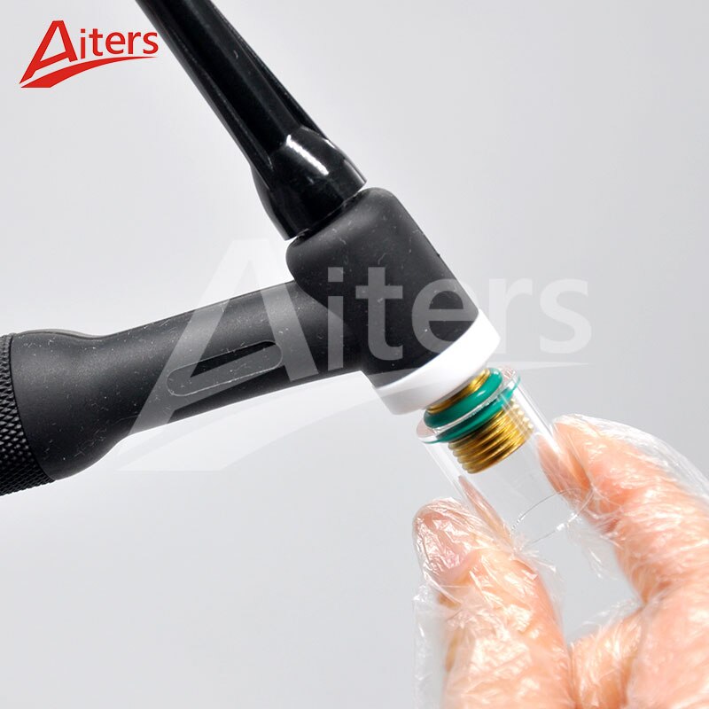 Pyrex Glass Cup kit 26PCS TIG Welding Torch Collets Alumina Nozzles For WP-17/18/26 Welding Accessories Gas Lens O-rings - KiwisLove