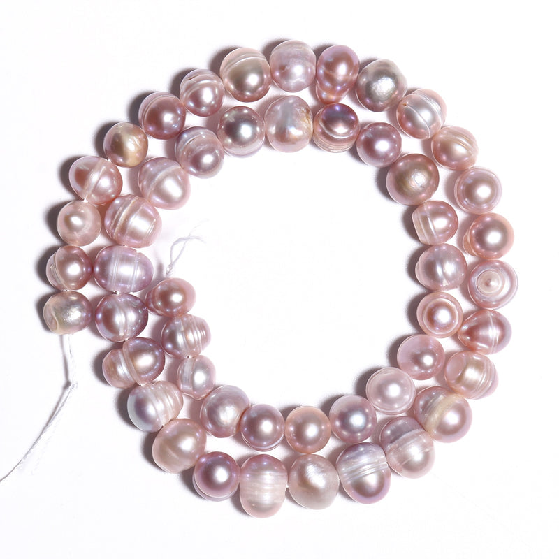 3-9mm Natural Purple Freshwater Pearls Punch Pearl Beads for DIY Women Elegant Necklace Bracelet Jewelry Making 15&#39;&#39; Wholesale