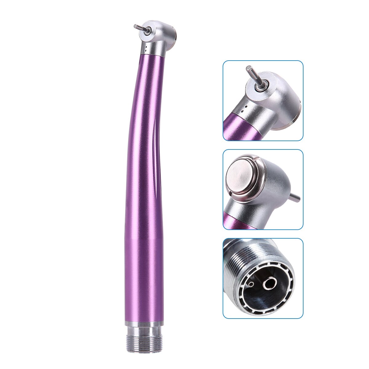 2/4Holes Dental High Speed Handpiece Push Button Standard Head Air Turbine Single Water Spring Rotor/Cartridge - KiwisLove