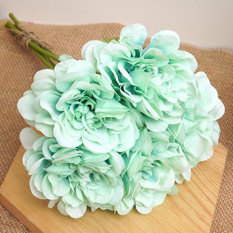 5pcs Beautiful Artificial Peony Flowers High Quality White Bouquet Wedding Home Table Decor Fake Flowers Christmas Arrangement - KiwisLove