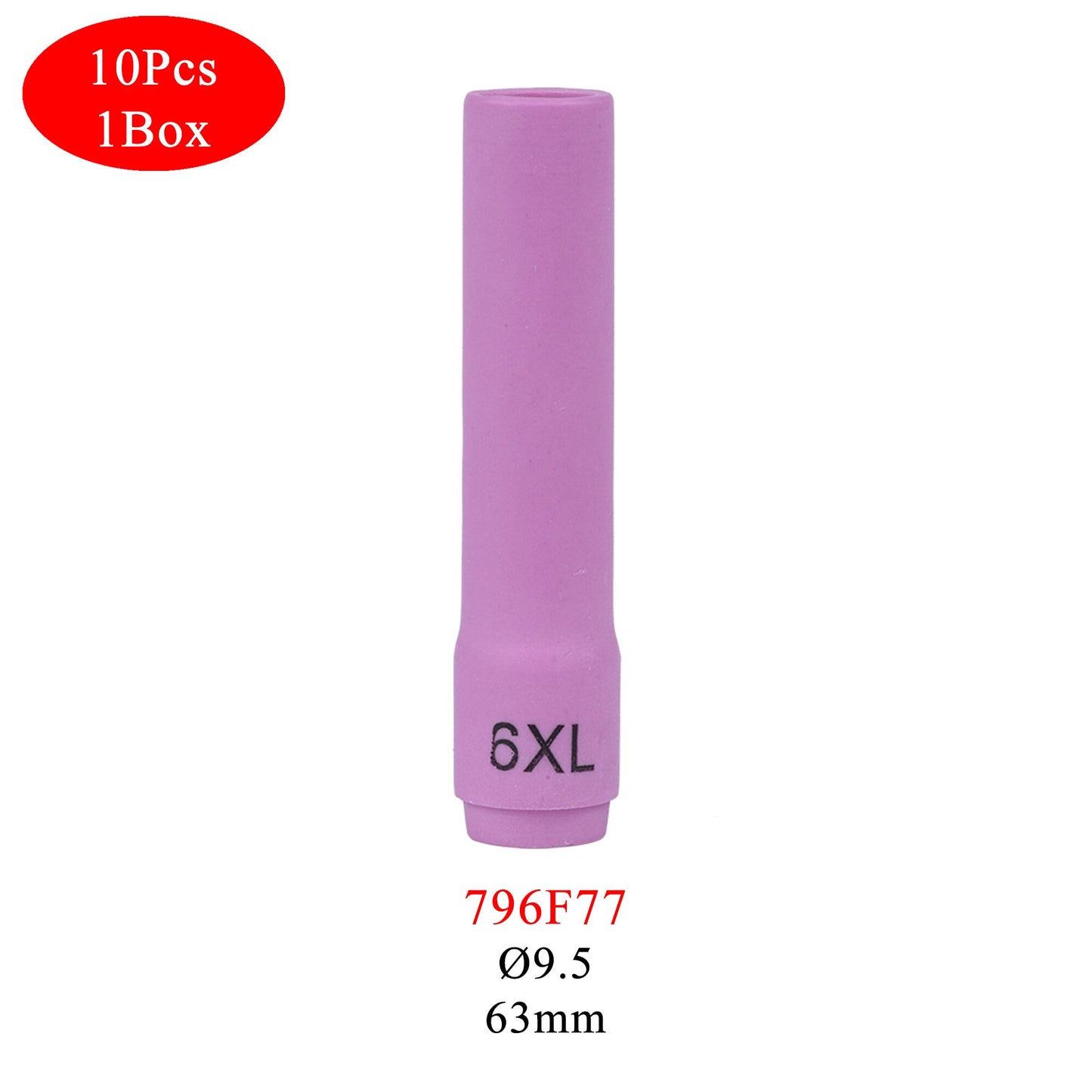 10PCs 48/63/89mm 796F70 796F71 796F72 796F73 796F74 796F75 796F76 796F77 796F79 Alumina Nozzles For TIG WP9/17/18/20/26 - KiwisLove