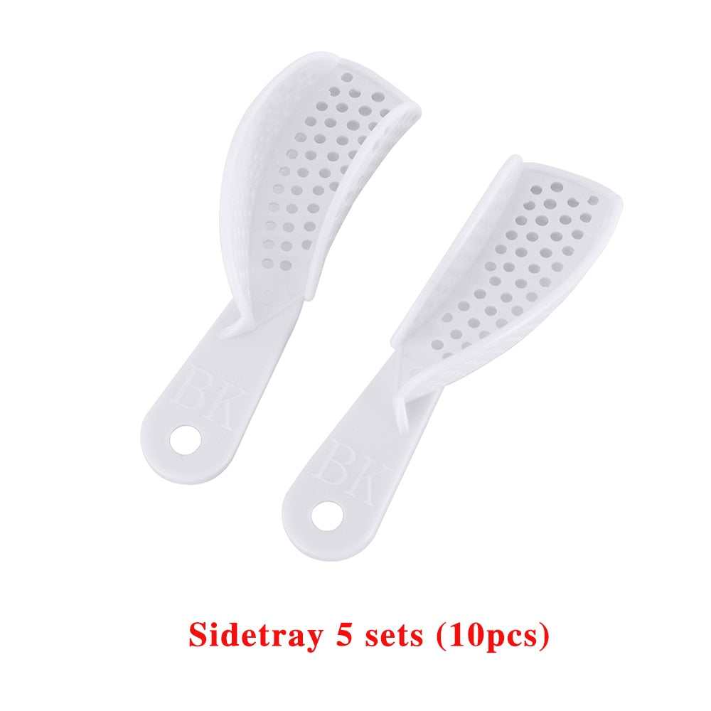 10Pcs/Set Dental Plastic Tray Without Mesh Dentist Tools Dentistry Lab Material Teeth Holder - KiwisLove