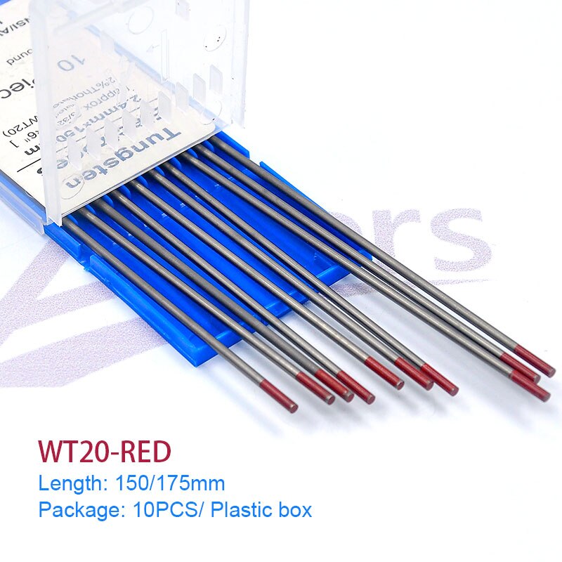 Tungsten Electrodes TIG Welding Rods TIG Parts 1.6x150mm 175mm Thoriated Tungsten Needle WT20 WL15 WZ8 WL20 WP WC20 - KiwisLove