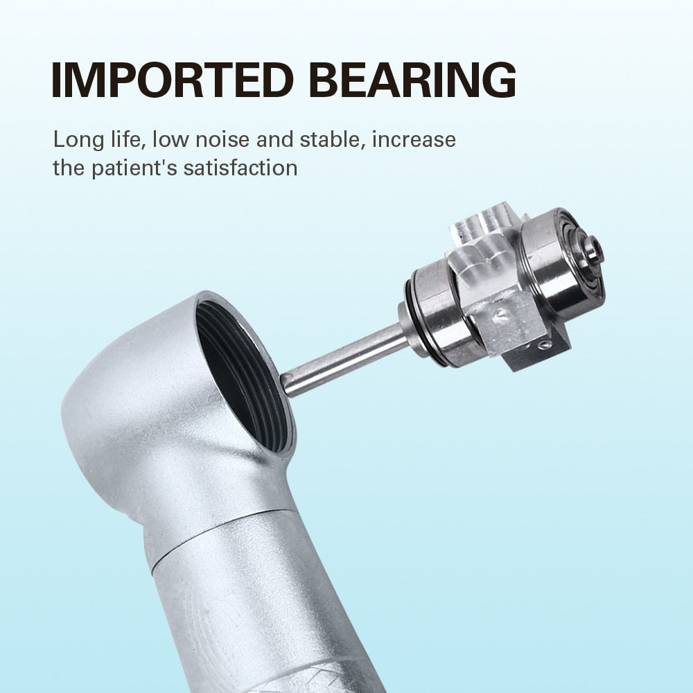 Dental LED Fiber Optic High Speed Push Button Handpiece 3 Way Spray 3 Air 6 hole Led Fiber Coupler - KiwisLove