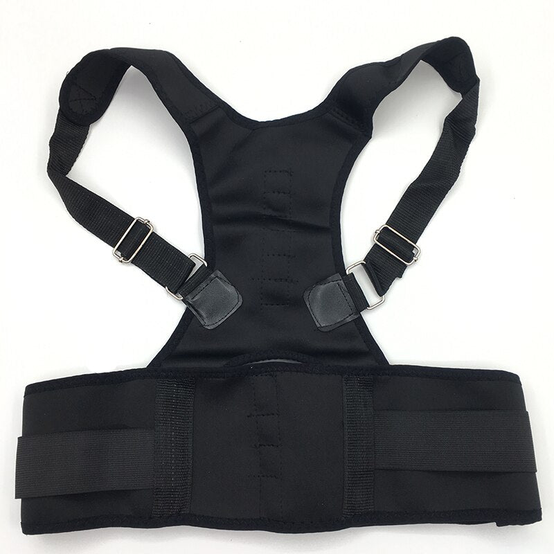Top Adjustable Magnet Posture Corrector Back Corset Belt Straightener Brace Shoulder Corrector De Postura Braces Supports - KiwisLove