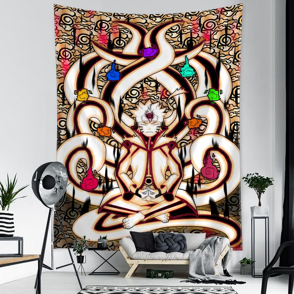 Cartoon Animal Character Tapestry Wall Hanging 3D Printing Psychedelic Witchcraft Mysterious Aesthetics Room Home Decor - KiwisLove
