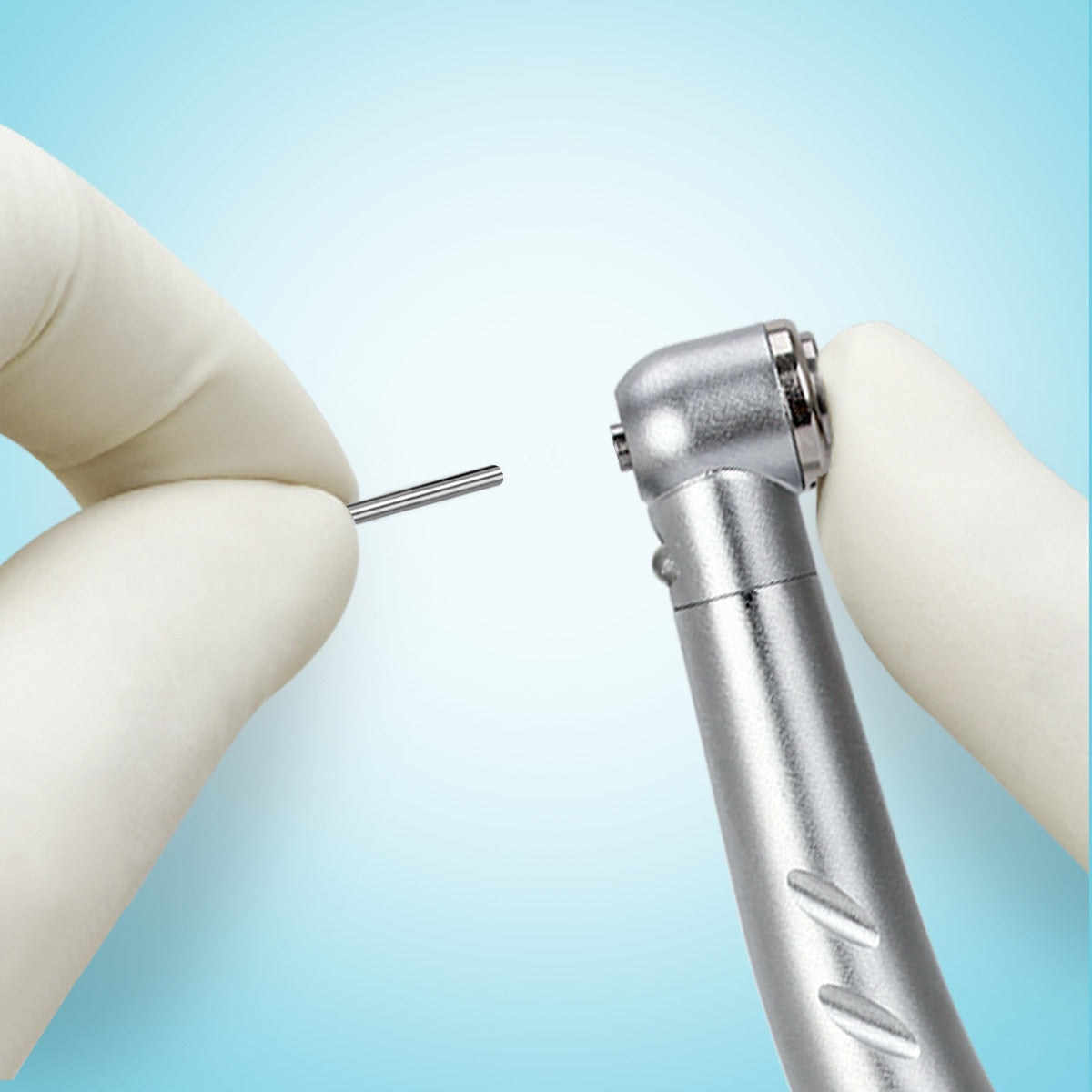 2/4 Holes Azdent Dental LED High Speed Handpiece E-generator Integrated Standard Head Push Button 3 Water Spray JD008A-SP - KiwisLove