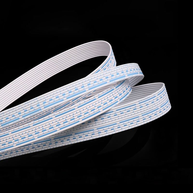 UL2468 24AWG Electron Wiring 6 7 8 9 10 12 Pins Extended Power Connect Cable PVC Insulated Copper Line Blue White Multiple Cores - KiwisLove