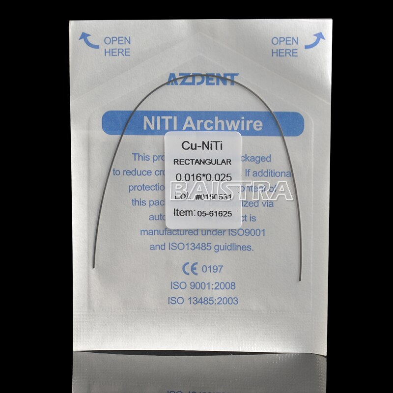 AZDENT Dental Orthodontic Copper Nickel-Titanium Arch Wires Cu NiTi Archwire Ovoid Form Rectangular / Round Dentist Tools - KiwisLove
