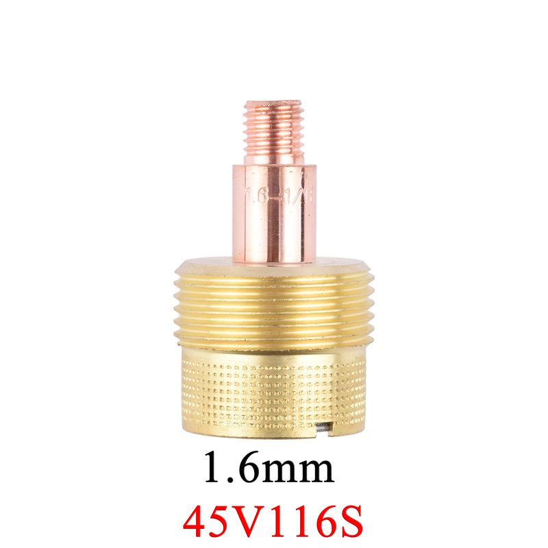 2/5Pcs 1.0/1.6/2.4/3.2mm Large Gas Lens Collet Body 45V0204S 45V116S 45V64S 995795S For TIG WP9/20/25 Welding Torch Accessories - KiwisLove