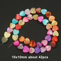Natural Shell Beads Multicolor Mother of Pearl Love Star Cross Loose Spacer Beads for Jewelry Making DIY Bracelet Accessories - KiwisLove