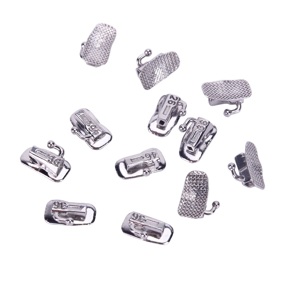 200pcs/Box Azdent Dental Orthodontic Buccal Tube 1st/2nd Molar Bondable N-Convertible Single Mesh Base Roth 0.022 /0.018 - KiwisLove