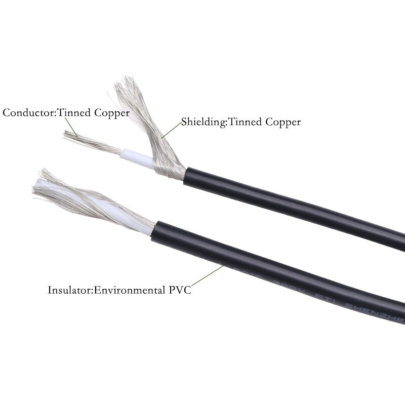 1M 28 26 24 22 20 18 16 14 12 10 AWG UL1185 1153 Shielded Wire Signal Cable Channel Audio Single Core Copper Shielding Wire - KiwisLove