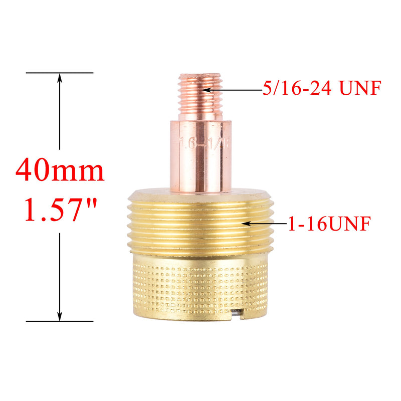 2/5Pcs 1.0/1.6/2.4/3.2mm Large Gas Lens Collet Body 45V0204S 45V116S 45V64S 995795S For TIG WP9/20/25 Welding Torch Accessories - KiwisLove