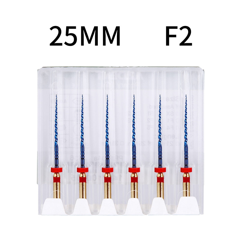 6pcs/Pack 25mm SX Dental Files Root Canal Use Rotary Heat Activated  Endodontic - KiwisLove