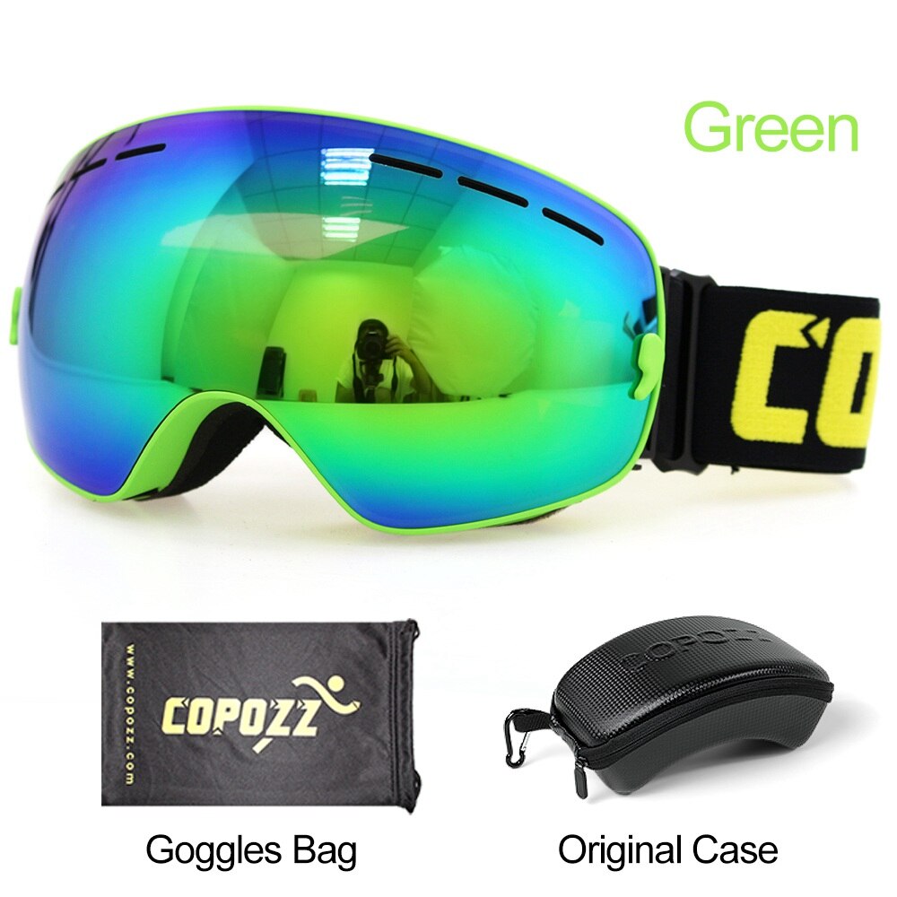 COPOZZ Brand Skiing Goggles Men Women Snowboard Goggles Glasses for Skiing UV400 Protection Snow Ski Glasses Anti-fog Ski Mask - KiwisLove