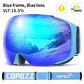 COPOZZ brand ski goggles replaceable magnetic lenses UV400 anti-fog snow ski mask skiing men women snowboard goggles GOG-2181 - KiwisLove