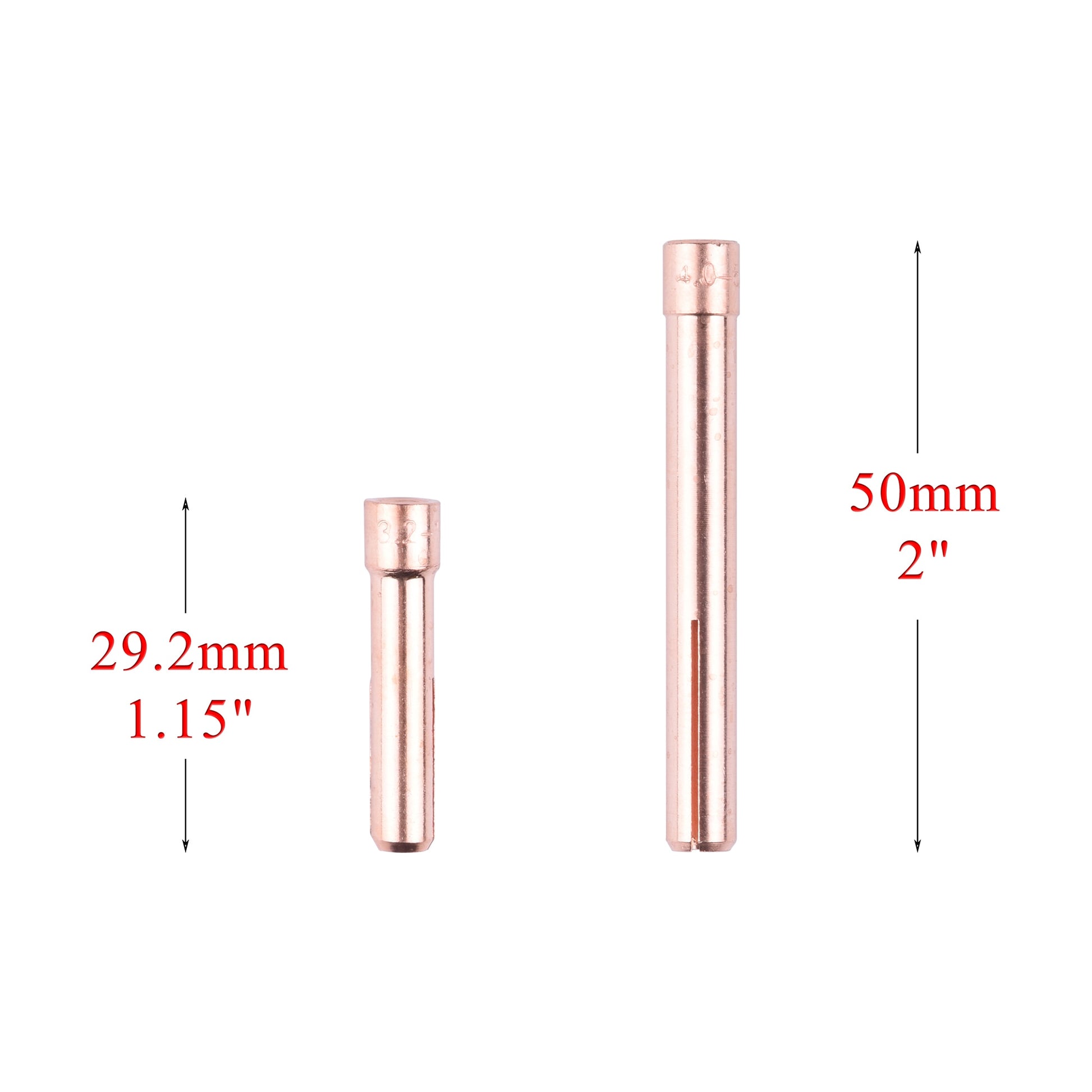 5/10PCs 1.0/1.6/2.4/3.2/4.0mm TIG Collet 10N22S 10N23S 10N24S 10N25S 10N22 10N23 10N24 10N25 For WP17/18/26 Welding Torch Kit - KiwisLove