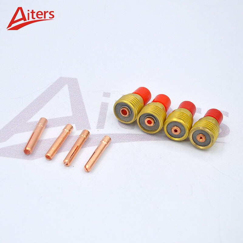 17Pcs Stubby Gas Lens Kit for WP9/20/25 TIG Welding Torch with Collet Alumina Ceramic Nozzle Cup and Back Cap - KiwisLove