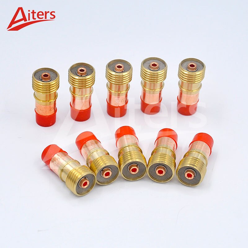 TIG Consumables Small Stubby Gas Lens 17GL332 and collets for WP17/18/26 TIG Welding Accessories 20PCS - KiwisLove