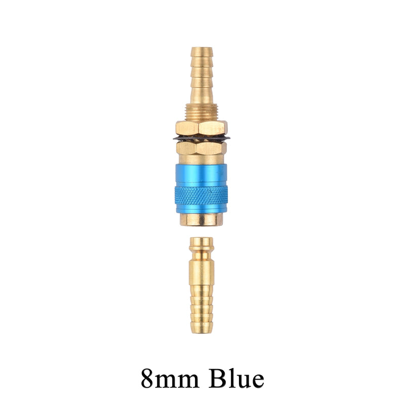 6mm 8mm 10mm Water Cooled Air Cooled Gas Water Adapter Quick Connector Fitting For MIG TIG Welding Torch Plug - KiwisLove