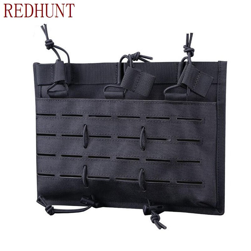 Tactical Magazine Pouch Open Top Mag Holder MOLLE Triple Rifle Mag Pouch 5.56 Rifle Mags AR/AK/G36 Airsoft Paintball Pouch - KiwisLove