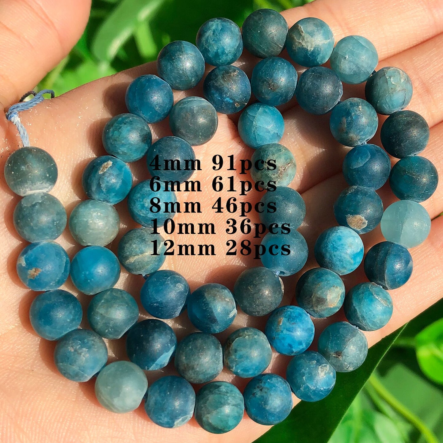 Natural Stone Blue Apatite Gem Beads Round Irregular Faceted Rondelle Loose Beads For Jewelry Making Diy Bracelets Accessories - KiwisLove