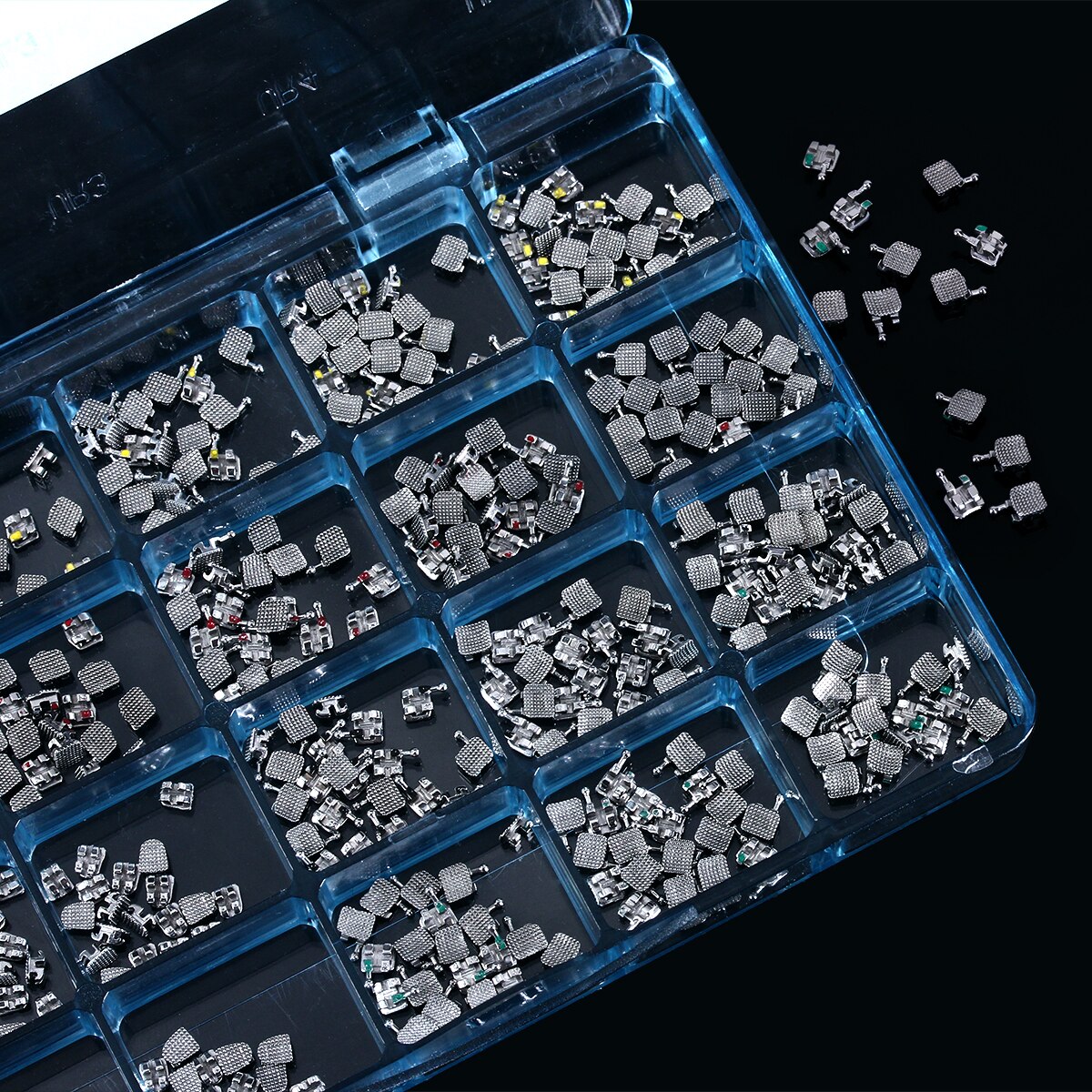 20 Pcs /Set 20Sets/Box  AZDENT Dental Orthodontic Metal Bracket Monoblock Mini MBT/Roth 022/018 345 Hooks - KiwisLove