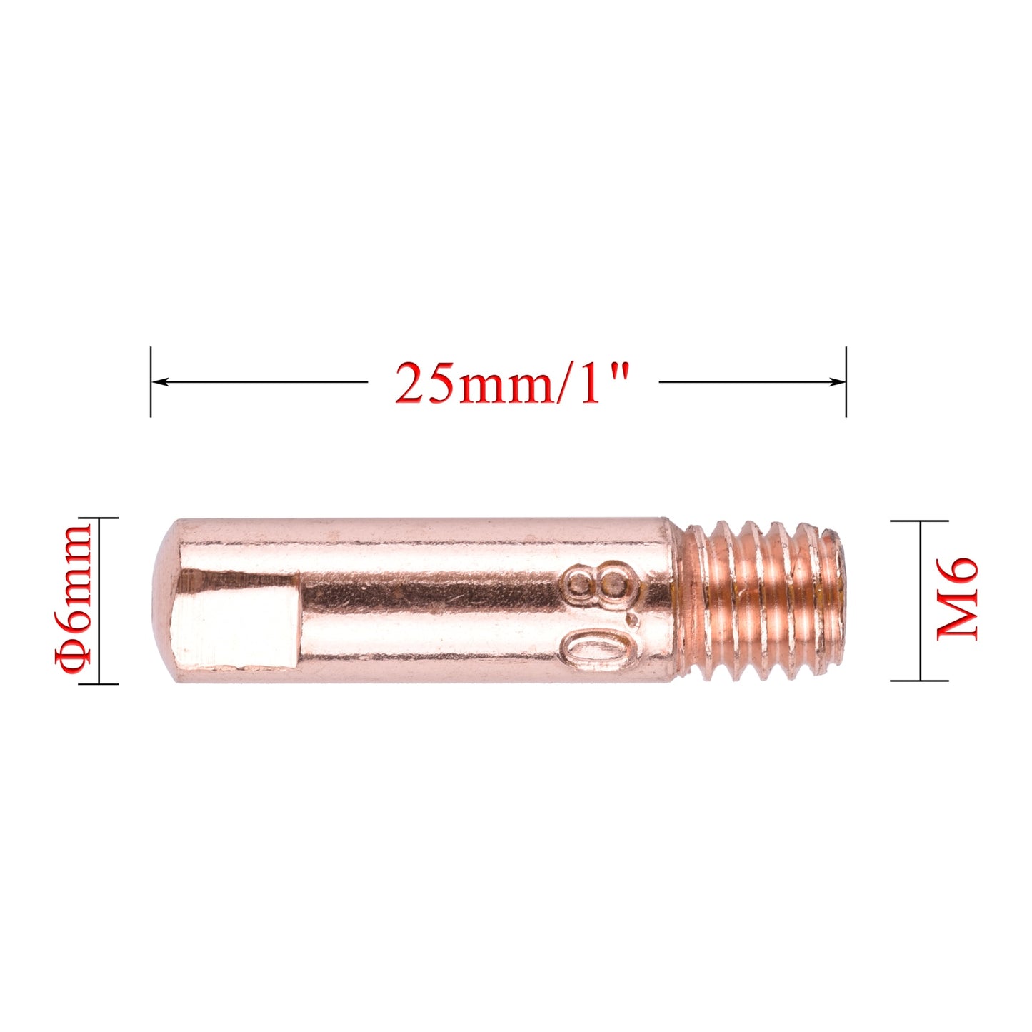 20/40Pcs MB 15AK Contact Tips Gas Nozzle Consumables M6*25mm 0.6 - 1.2mm Welding Torch Gun Co2 MIG/MAG Accessories - KiwisLove